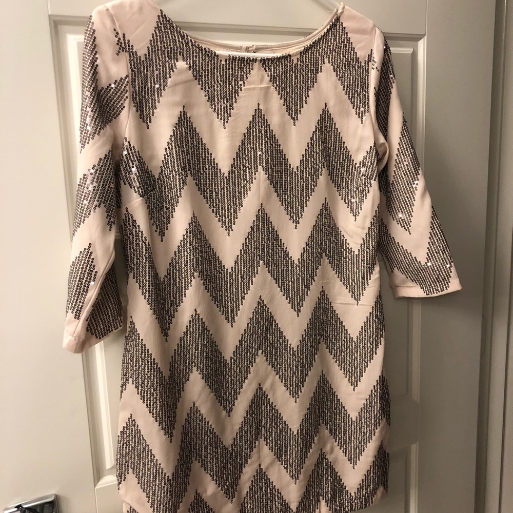 Chevron Glitter dress